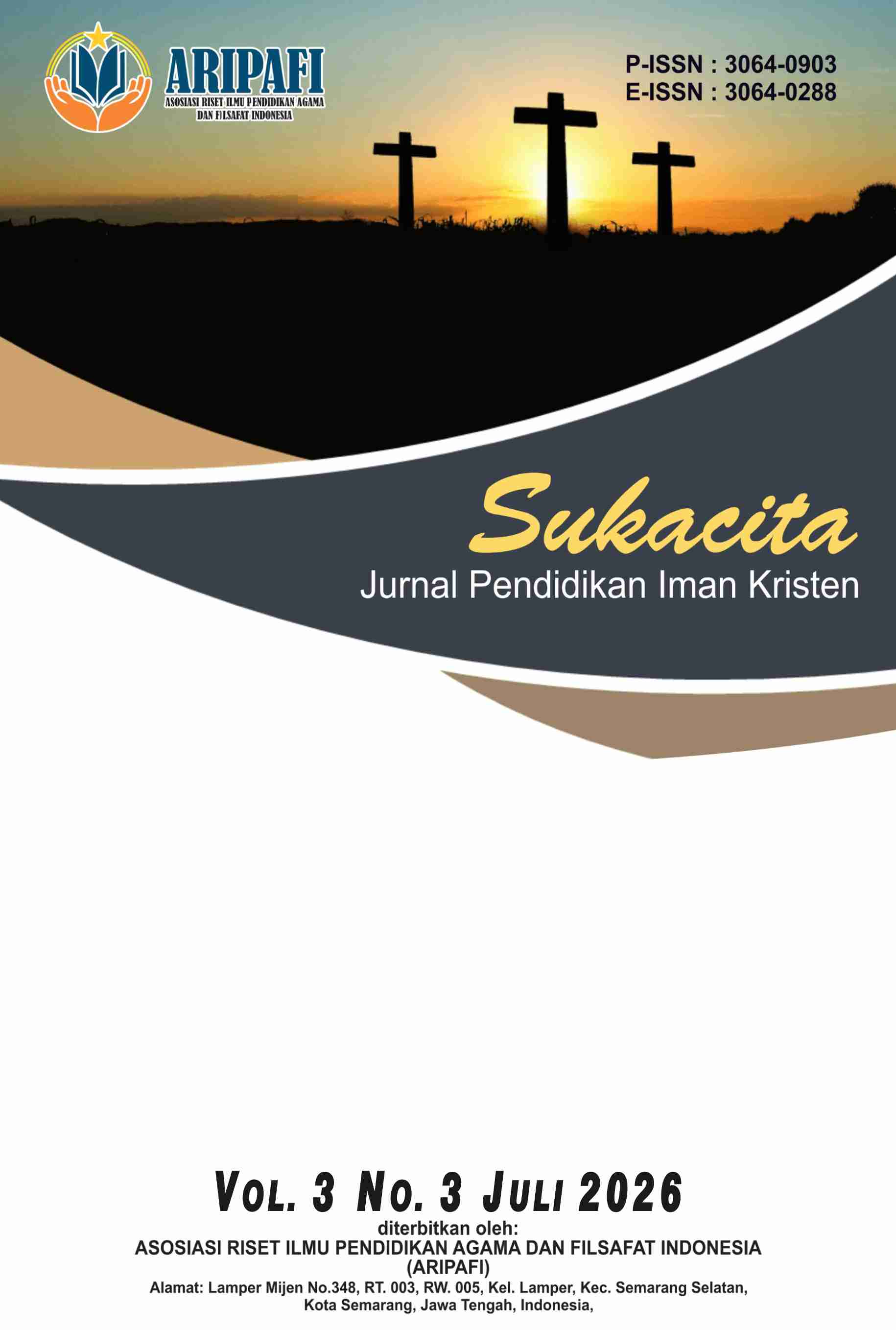 					View Vol. 3 No. 3 (2026): Juli : Sukacita : Jurnal Pendidikan Iman Kristen
				
