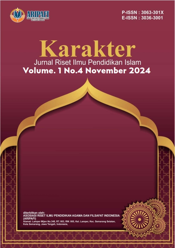 					View Vol. 1 No. 4 (2024): November : Karakter : Jurnal Riset Ilmu Pendidikan Islam
				