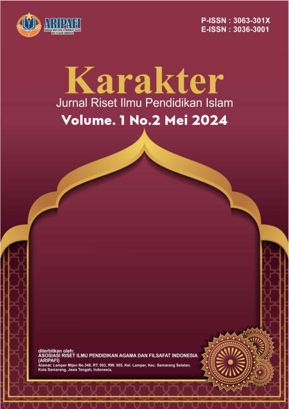 					View Vol. 1 No. 2 (2024): Mei: Karakter : Jurnal Riset Ilmu Pendidikan Islam
				