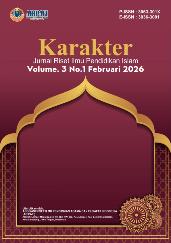 					View Vol. 3 No. 1 (2026): Februari: Karakter : Jurnal Riset Ilmu Pendidikan Islam
				