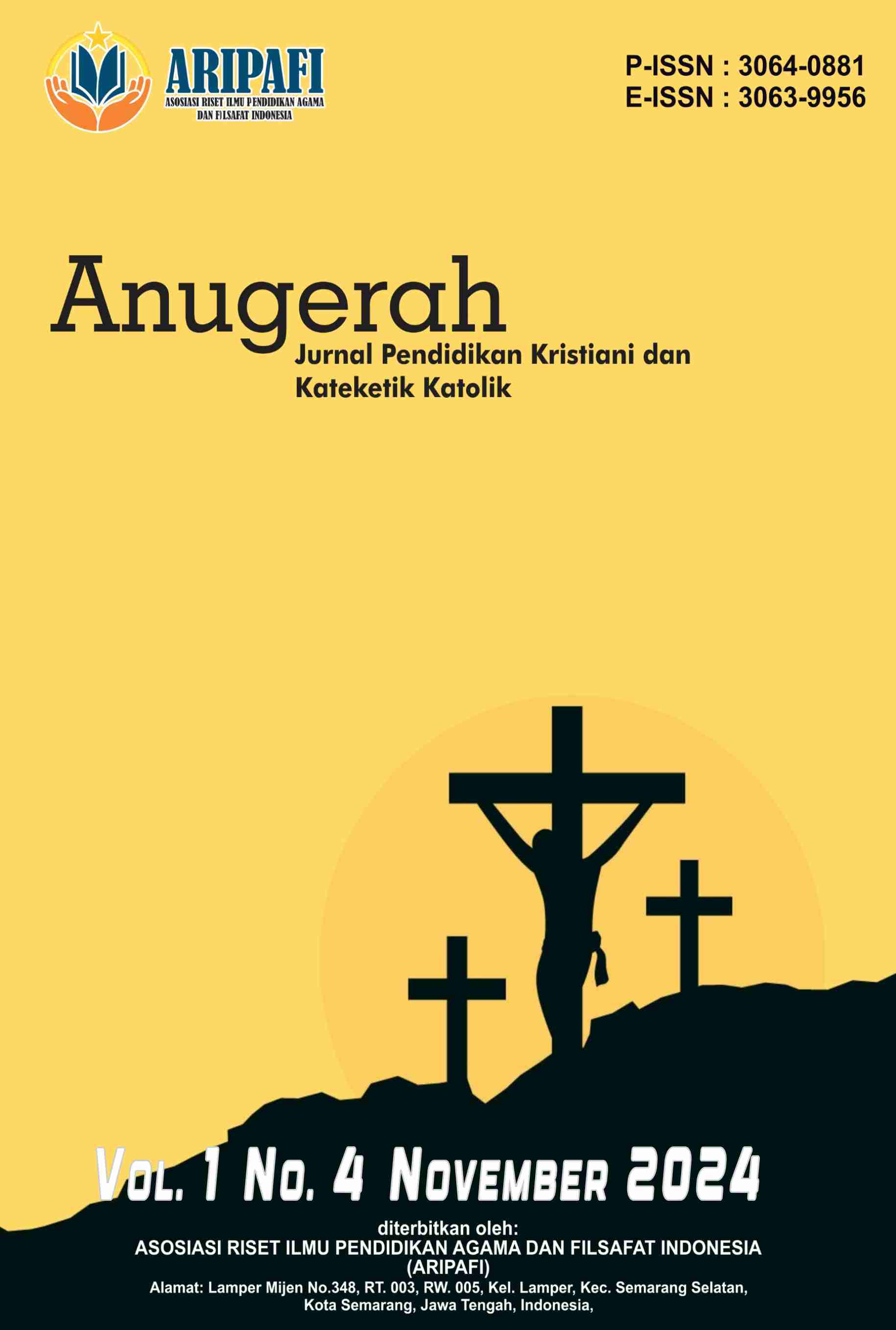 					View Vol. 1 No. 4 (2024): November : Jurnal Pendidikan Kristiani dan Kateketik Katolik
				